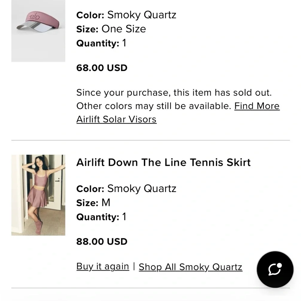 ALO Yoga Smoky Quartz Airlift Tennis Skirt